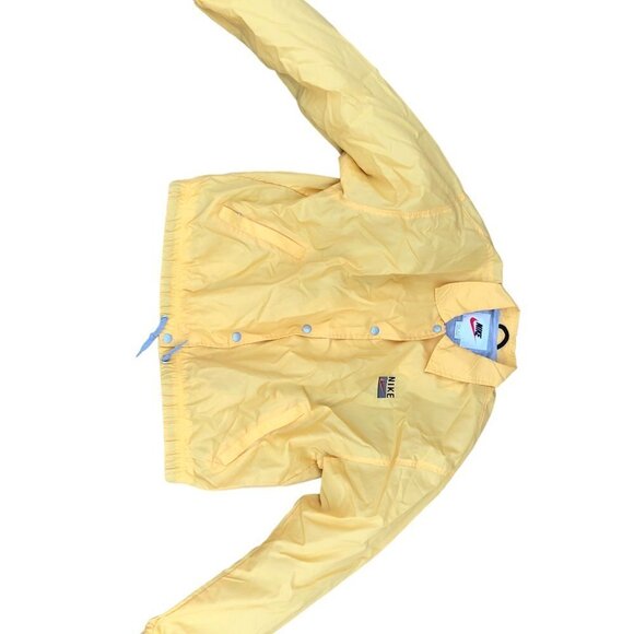 VINTAGE Nike Jacket White Tab Yellow Nylon Cotton Lined - Picture 7 of 13